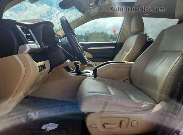 5TDKZRFH3KS291433 2019 TOYOTA HIGHLANDER Blue წინა სალონის ხედი