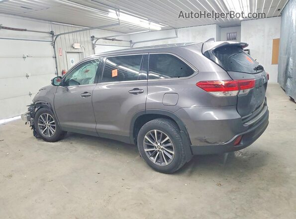 5TDKZRFH3KS557369 2019 TOYOTA HIGHLANDER Gray Tył lewy