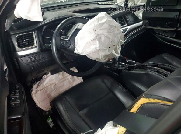 5TDKZRFH3KS557369 2019 TOYOTA HIGHLANDER Gray Widok deski rozdzielczej
