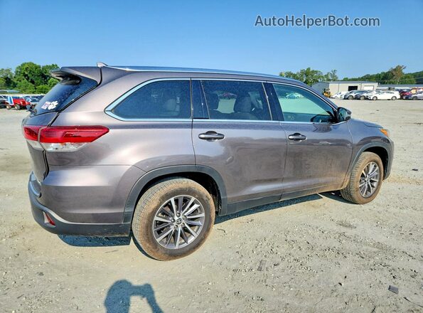 5TDKZRFH3KS574446 2019 TOYOTA HIGHLANDER Серый Задняя правая четверть