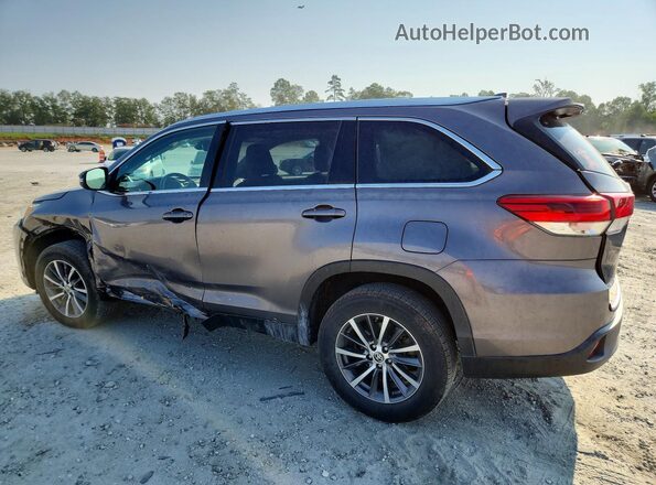 5TDKZRFH3KS574446 2019 TOYOTA HIGHLANDER Серый Задняя левая четверть