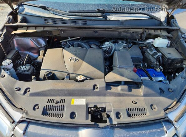 5TDKZRFH3KS574446 2019 TOYOTA HIGHLANDER Серый Вид подкапотного пространства