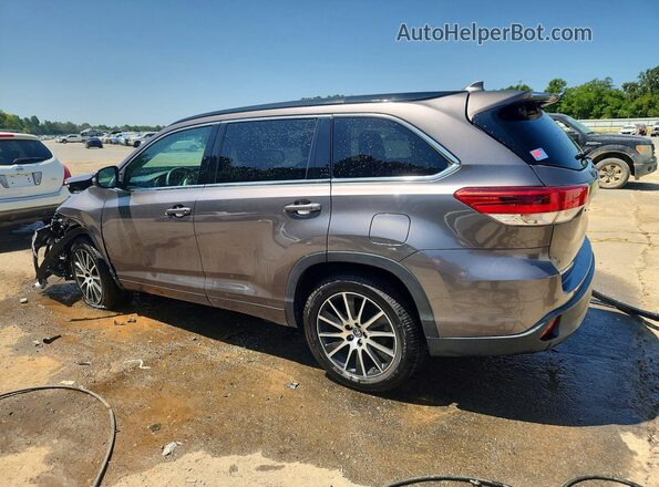 5TDKZRFH4JS282643 2018 TOYOTA HIGHLANDER Gray Հետևի ձախ