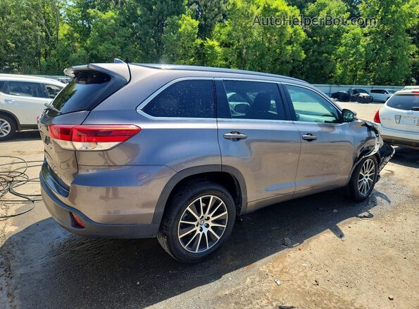 5TDKZRFH4JS282643 2018 TOYOTA HIGHLANDER Gray Հետևի աջ