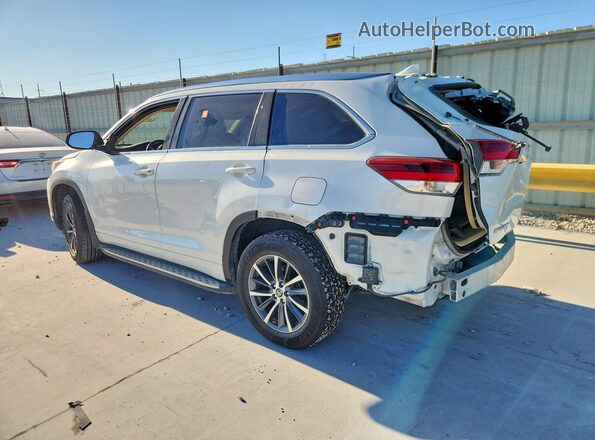 5TDKZRFH4JS546668 2018 TOYOTA HIGHLANDER White უკანა მარცხენა