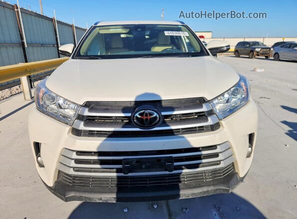 5TDKZRFH4JS546668 2018 TOYOTA HIGHLANDER White წინა ხედი