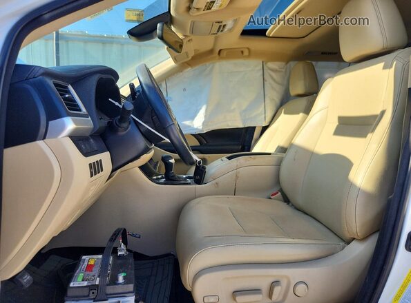 5TDKZRFH4JS546668 2018 TOYOTA HIGHLANDER White წინა სალონის ხედი