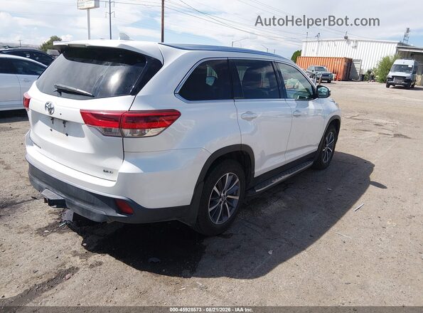 5TDKZRFH4KS309762 2019 TOYOTA HIGHLANDER White Rear right