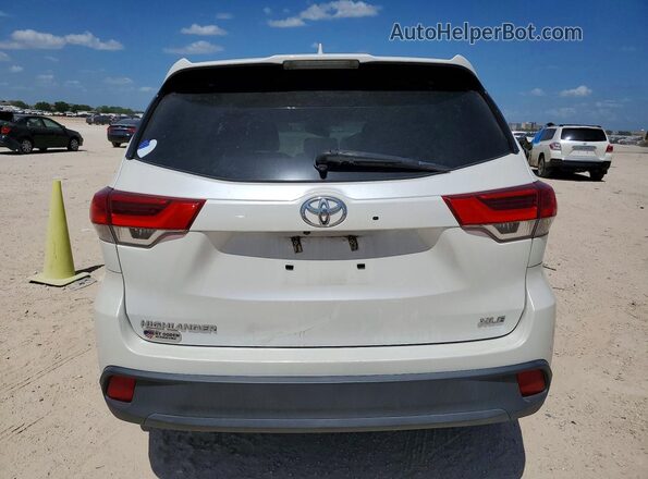 5TDKZRFH4KS339747 2019 TOYOTA HIGHLANDER White Widok z tyłu