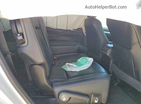 5TDKZRFH4KS339747 2019 TOYOTA HIGHLANDER White Widok tylnych siedzeń