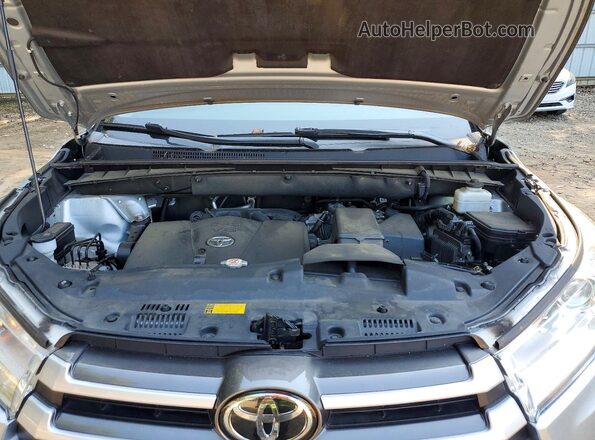 5TDKZRFH4KS566792 2019 TOYOTA HIGHLANDER Серебряный Вид подкапотного пространства