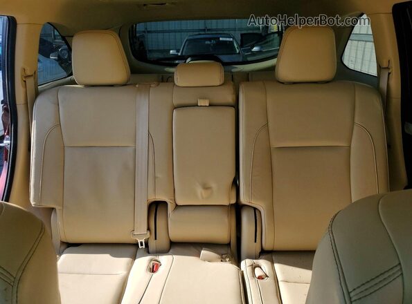 5TDKZRFH5HS190810 2017 TOYOTA HIGHLANDER Maroon უკანა სავარძლების ხედი