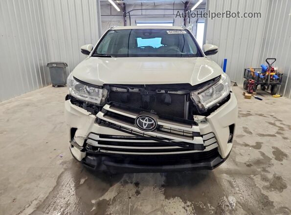 5TDKZRFH5KS314100 2019 TOYOTA HIGHLANDER White Դիմացի տեսք