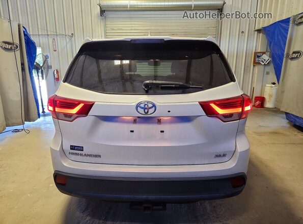 5TDKZRFH5KS566381 2019 TOYOTA HIGHLANDER White Widok z tyłu