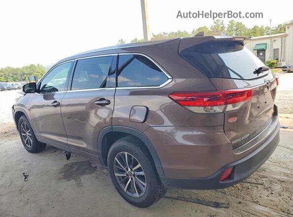 5TDKZRFH6HS223880 2017 TOYOTA HIGHLANDER Brown Tył lewy