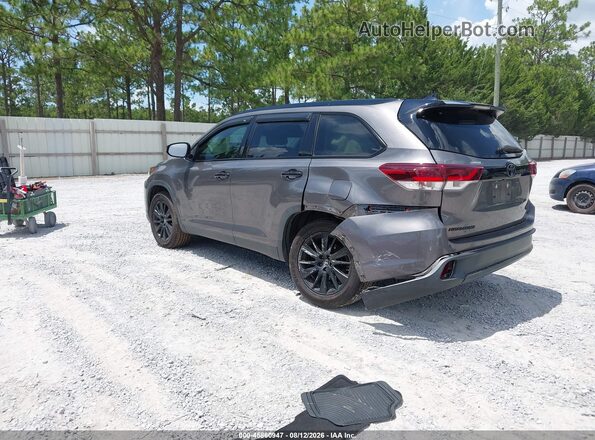 5TDKZRFH6KS326174 2019 TOYOTA HIGHLANDER Серый Задняя левая четверть
