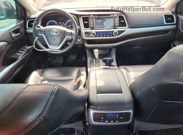 5TDKZRFH6KS340365 2019 TOYOTA HIGHLANDER Blue Dashboard view