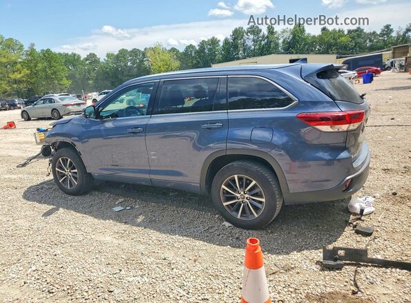 5TDKZRFH8JS267630 2018 TOYOTA HIGHLANDER Серебряный Задняя левая четверть