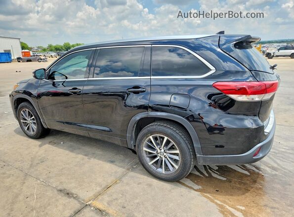 5TDKZRFH8JS531980 2018 TOYOTA HIGHLANDER Black Задня ліва чверть