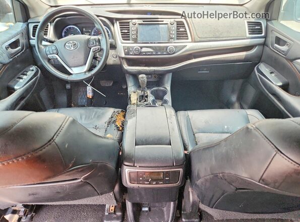 5TDKZRFH8JS531980 2018 TOYOTA HIGHLANDER Black Вид панелі приладів