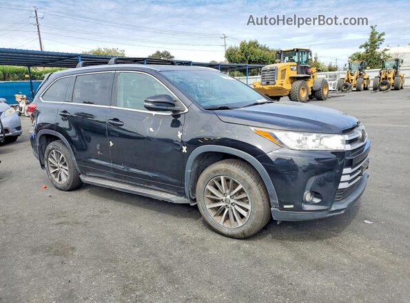 5TDKZRFH8JS543031 2018 TOYOTA HIGHLANDER Black Передня права чверть