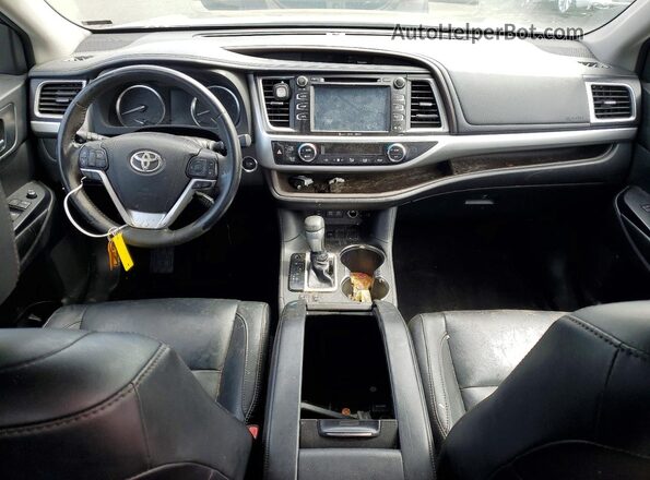 5TDKZRFH8JS543031 2018 TOYOTA HIGHLANDER Black Вид панелі приладів