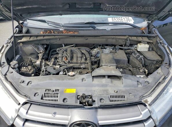 5TDKZRFH8JS543031 2018 TOYOTA HIGHLANDER Black Вид підкапотного простору