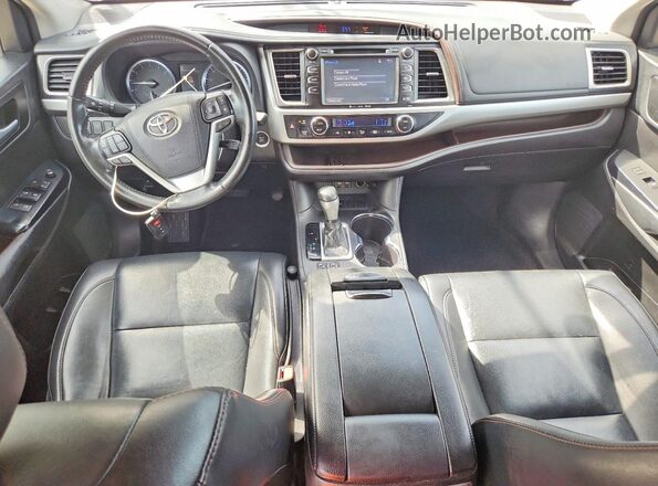 5TDKZRFH8KS290472 2019 TOYOTA HIGHLANDER Tan Widok deski rozdzielczej