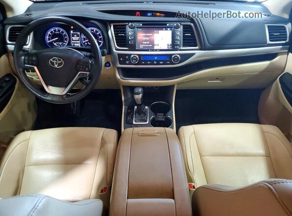 5TDKZRFH9HS233237 2017 TOYOTA HIGHLANDER Burgundy წინა პანელის ხედი