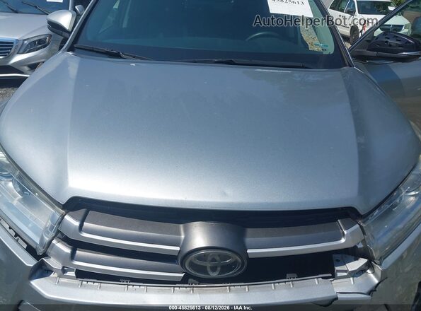 5TDKZRFH9HS521355 2017 TOYOTA HIGHLANDER Silver Вид ззаду