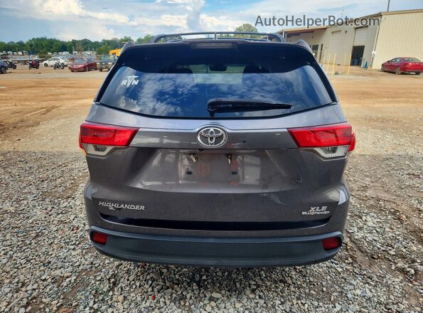 5TDKZRFHXKS337274 2019 TOYOTA HIGHLANDER Tan უკანა ხედი