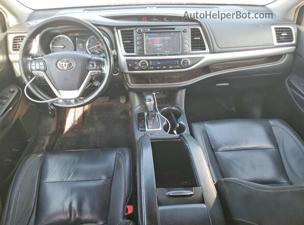 5TDKZRFHXKS355449 2019 TOYOTA HIGHLANDER Blue Dashboard view