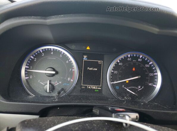 5TDKZRFHXKS355449 2019 TOYOTA HIGHLANDER Blue Instrument cluster view