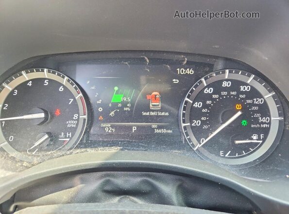 5TDLZRAH1MS059380 2021 TOYOTA HIGHLANDER White Вид щитка приладів