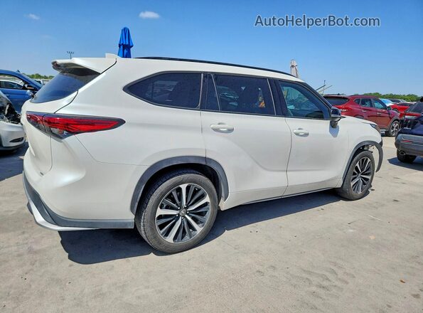 5TDLZRAH4MS036966 2021 TOYOTA HIGHLANDER Белый Задняя правая четверть
