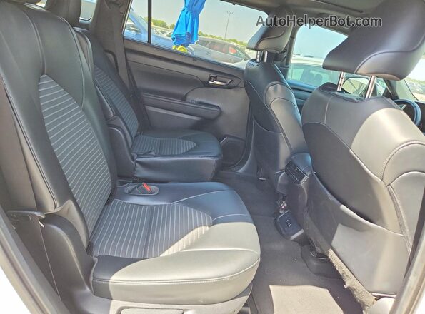 5TDLZRAH4MS036966 2021 TOYOTA HIGHLANDER Белый Вид задней части салона