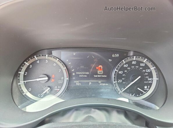 5TDLZRAH4MS067635 2021 TOYOTA HIGHLANDER Красный Вид щитка приборов