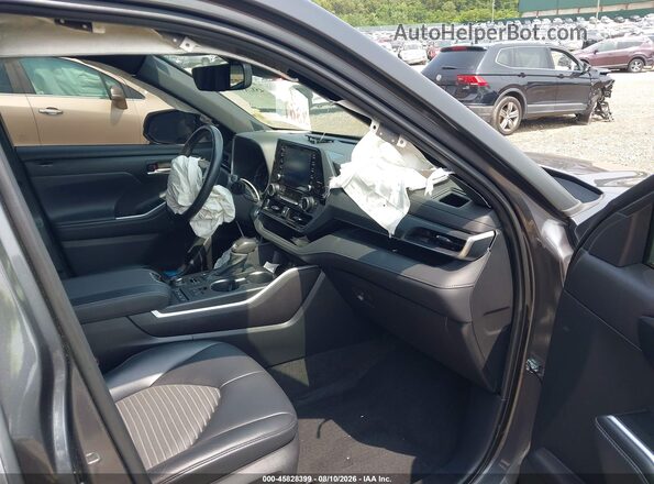5TDLZRBH1MS154794 2021 TOYOTA HIGHLANDER Gray Вид салону спереду