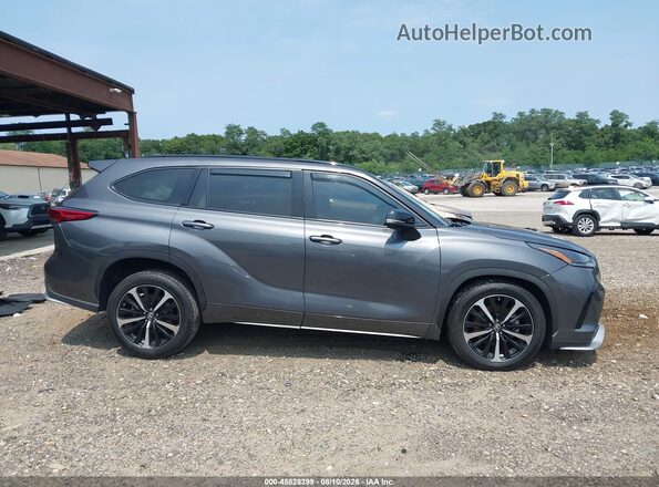 5TDLZRBH1MS154794 2021 TOYOTA HIGHLANDER Gray Вид задньої частини салону