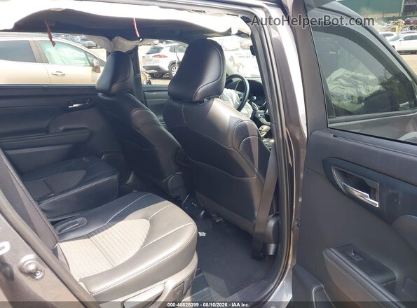5TDLZRBH1MS154794 2021 TOYOTA HIGHLANDER Gray Вид наклейки з VIN-кодом
