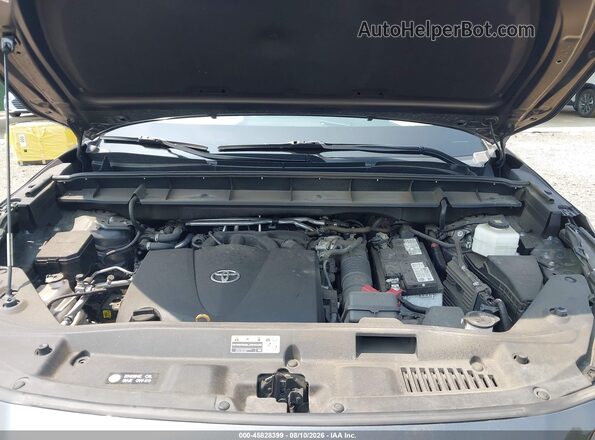 5TDLZRBH1MS154794 2021 TOYOTA HIGHLANDER Gray Вид ззаду