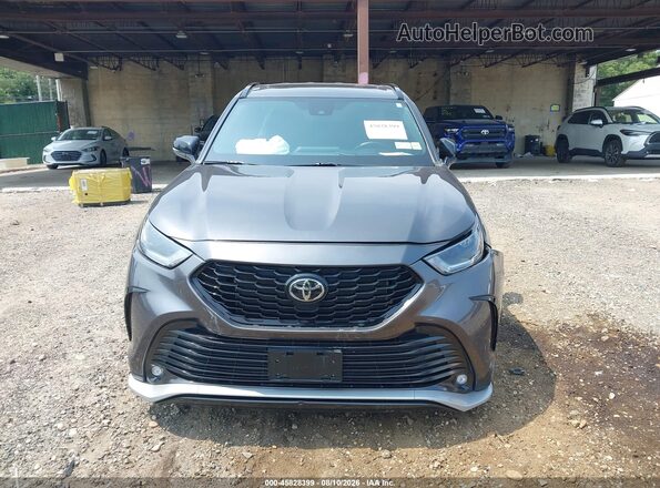 5TDLZRBH1MS154794 2021 TOYOTA HIGHLANDER Gray Вид щитка приладів
