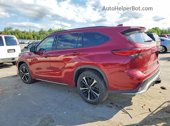 5TDLZRBH4MS154076 2021 TOYOTA HIGHLANDER Red Задня ліва чверть