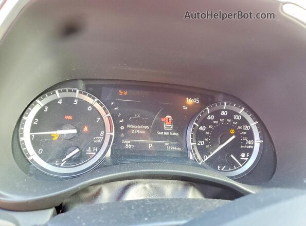 5TDLZRBH4MS154076 2021 TOYOTA HIGHLANDER Red Вид щитка приладів