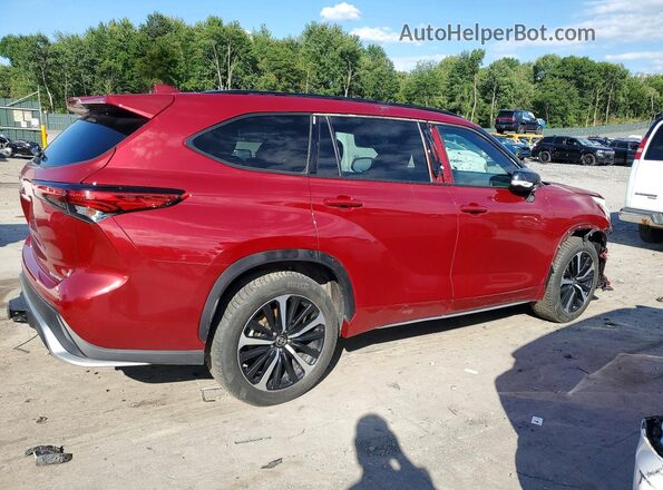 5TDLZRBH4MS154076 2021 TOYOTA HIGHLANDER Red Задня права чверть
