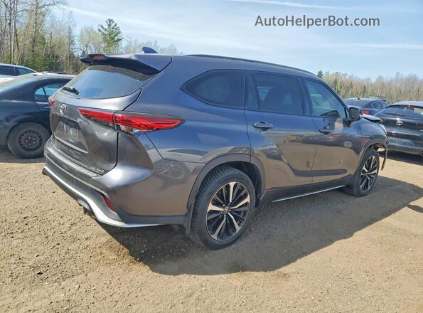5TDLZRBH5MS093501 2021 TOYOTA HIGHLANDER Gray უკანა მარჯვენა