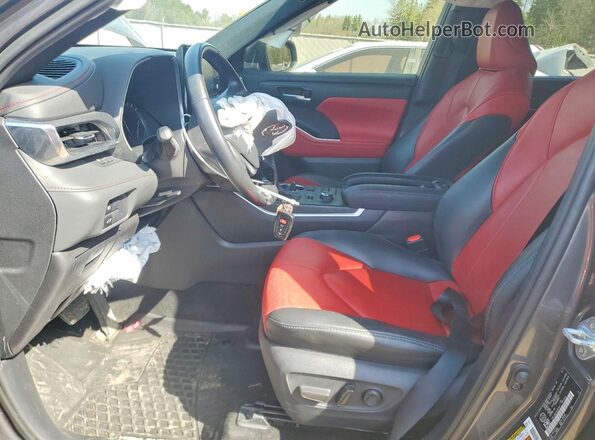 5TDLZRBH5MS093501 2021 TOYOTA HIGHLANDER Gray წინა სალონის ხედი