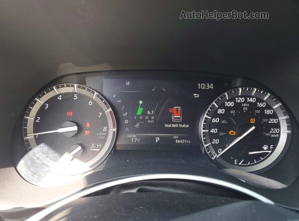5TDLZRBH5MS093501 2021 TOYOTA HIGHLANDER Gray ხელსაწყოთა პანელის ხედი