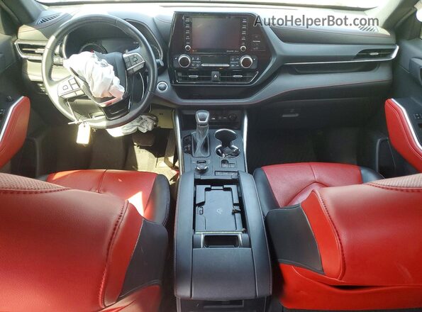 5TDLZRBH5MS093501 2021 TOYOTA HIGHLANDER Gray წინა პანელის ხედი