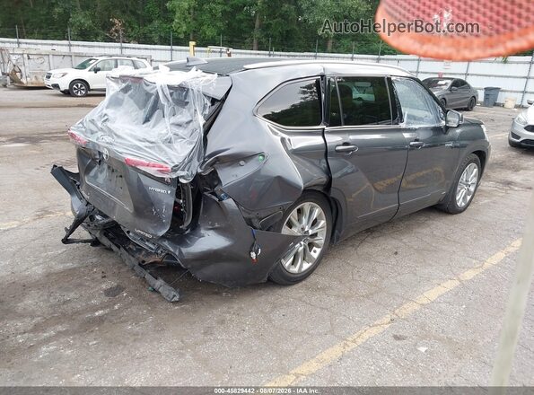 5TDXBRCH0MS020203 2021 TOYOTA HIGHLANDER Gray უკანა მარჯვენა